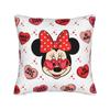 Federa per Cuscino Quadrata Cartone Animato Mickey Minnie Cuscino Decorativo in Poliestere, Federa per Cuscino alla Moda
