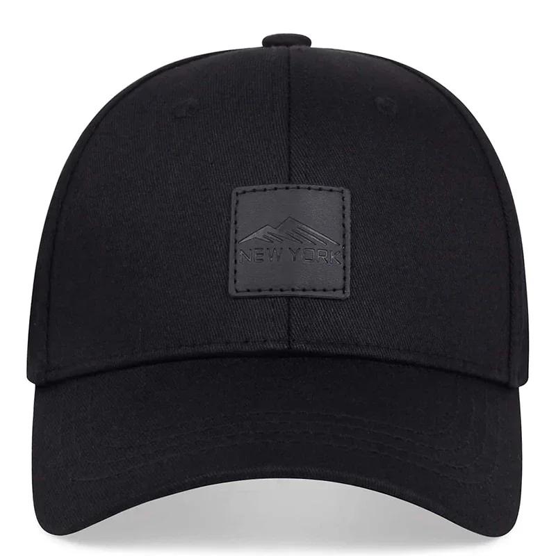 Baseball Label Leather York New Brand Latest Fresh Neutral Gender Women  Men For Caps Adjustable Casual Hats Spring And Autumn Outdoor Sunscreen