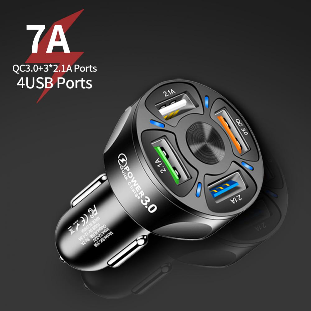 Port USB QC 3.0 Fast Car Charger For Cell Phone Fast Charging Car Accessories Car Interior Parts Car Products Tools Charging