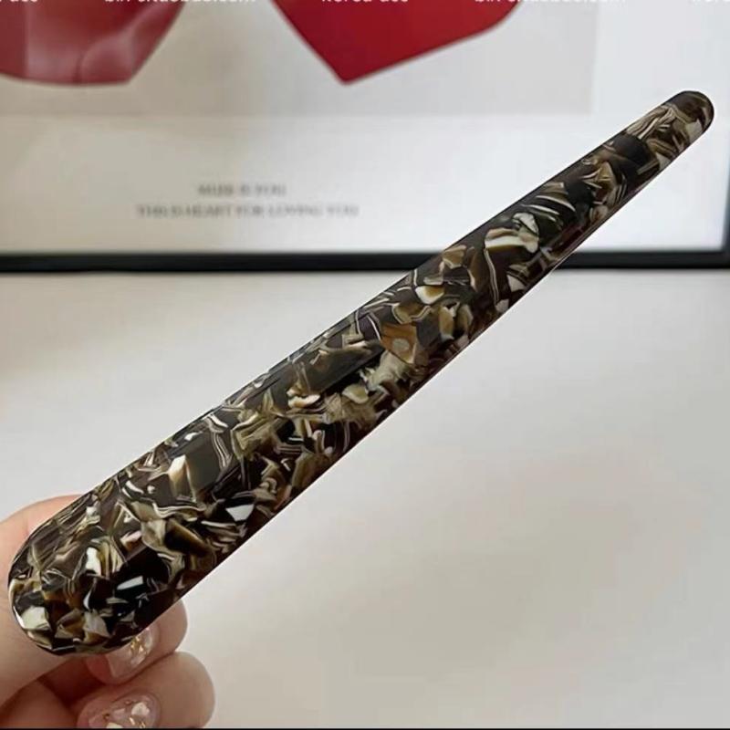 Hohe Qualität Große Größe 13cm Länge Neue Mode Entenschnabel Aufgerollte Haarspange Acetat und Metall Haarnadel Haarspange Haarschmuck