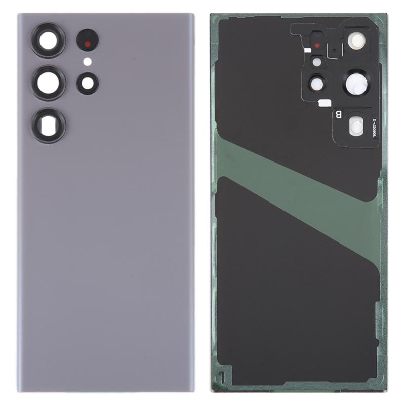 For Samsung Galaxy S23 Ultra S918 Battery Housing with Adhesive Sticker+Camera Lens Cover
