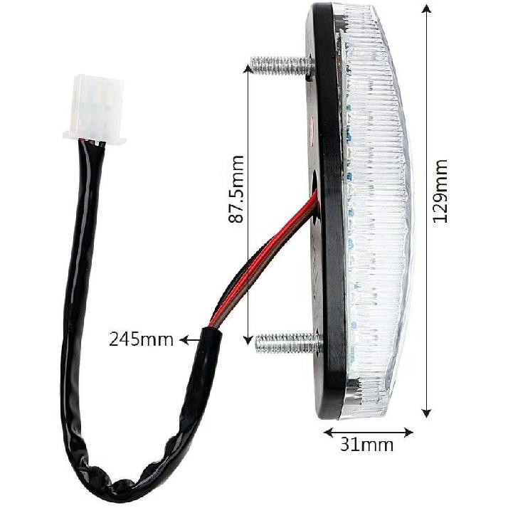 LED Rear Tail Brake Lights For 50Cc 70 Cc 90Cc 110Cc 125Cc 150Cc 4 Wheeler Taotao SunL JCL Kazuma Coolster Roketa Chinese ATVs Quad Baja Jonway