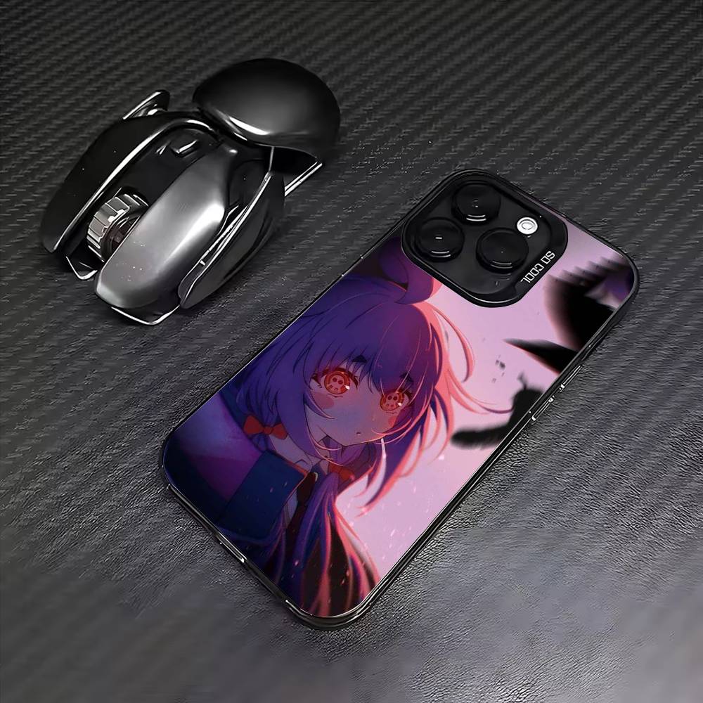 Anime D-Dark G-Gathering Phone Case For iPhone17,16,15,14,13,12,11 Plus,Pro Max Colored Silver Plated Inside Cover