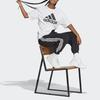 Adidas Three-Stripe Design Cuffed Knit Casual Pants Daily Wear Bottoms Women Black HA4375