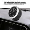 Xuuyuu Car Quartz Watch Car Watch Crystal Clock Luminous Car Table Clock Analog Display Small Car Decoration Black