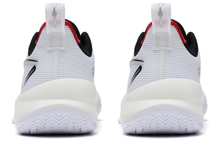 Li Ning Super Light V2 Basketball Shoes Men's Low Top White/Black/Red ABAT029-1