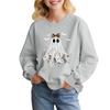 Children's Fashion Loose-fitting Casual Halloween Long-sleeved Printed Round Neck Sweatshirt