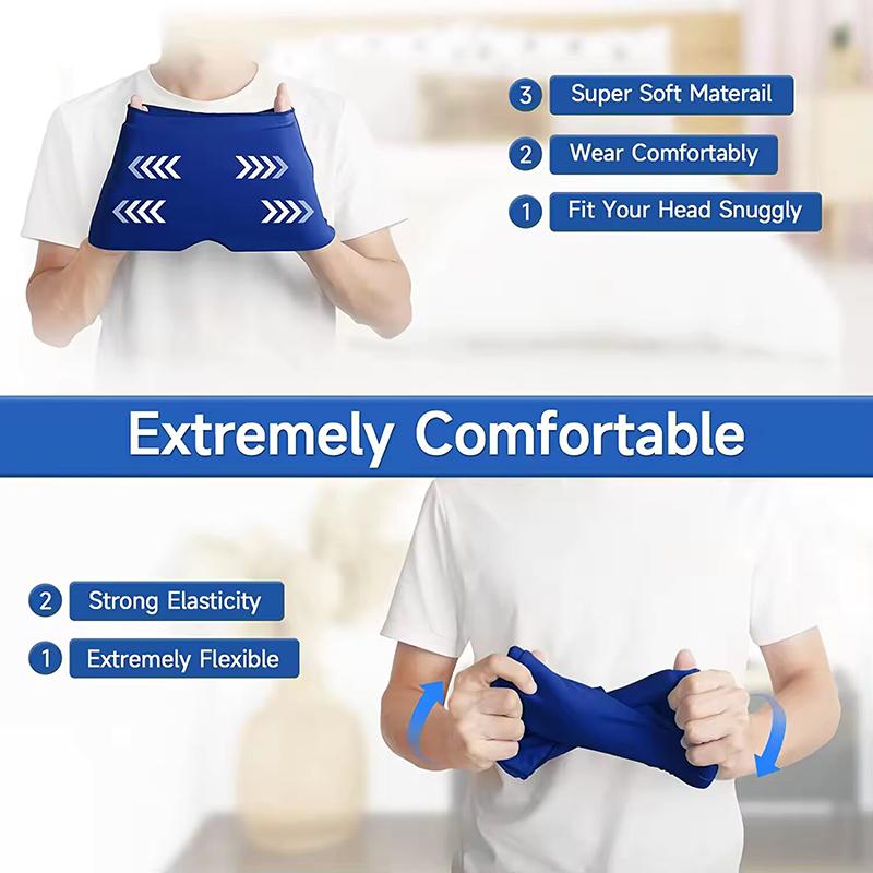Xiaomi Gel Hot Cold Therapy Headache Migraine Eye Mask For Chemo Sinus Neck Wearable Therapy Wrap Stress Pressure Pain Relief Massage