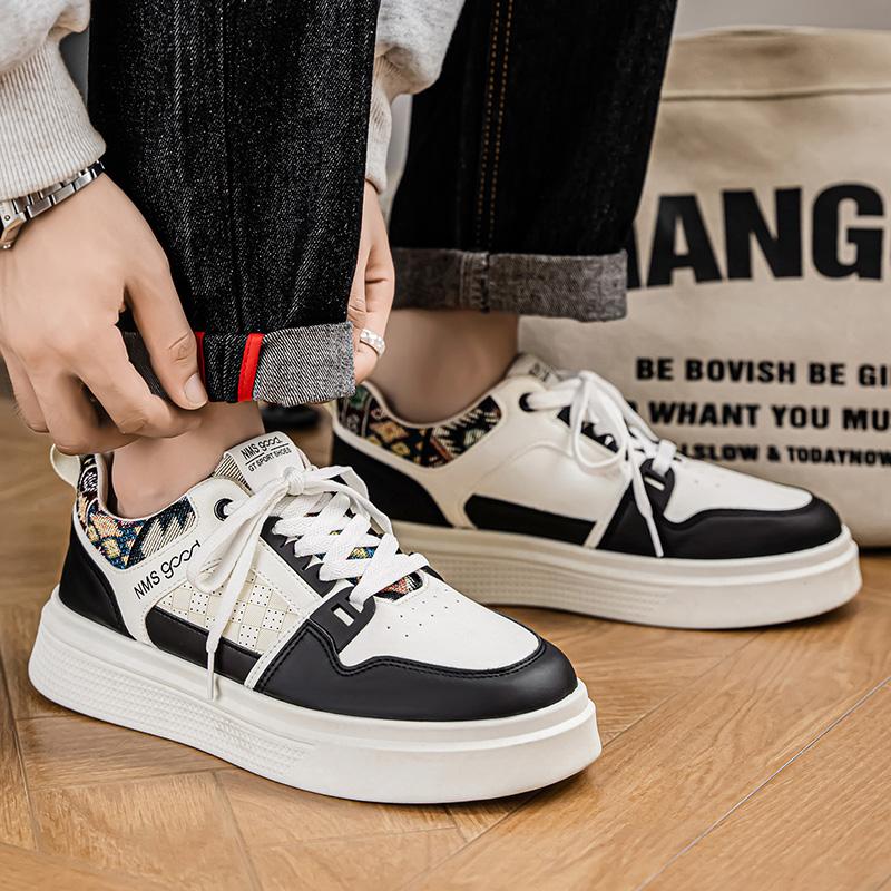 2026 Trendy Fashion Sports Leisure Breathable Thick Bottom Breathable Versatile White Shoes Quality Men's Board Shoes
