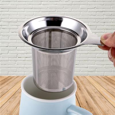 Újrafelhasználható rozsdamentes acél hálós tea infúziós adagoló teaszűrő teáskanna tealevél fűszerszűrő ivóedény konyha