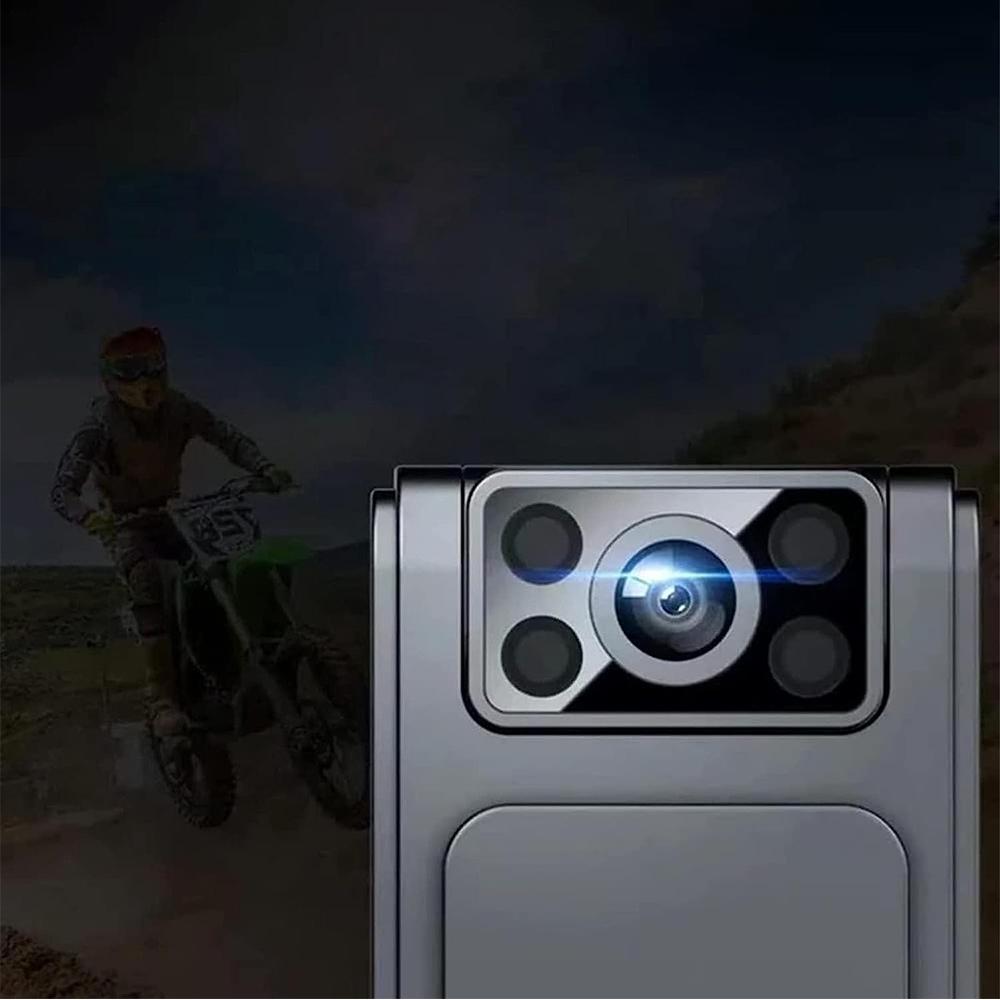 HD 1080P Noise Reduction Camera 90° Rotatable Lens Wearable Back Clip Cameras