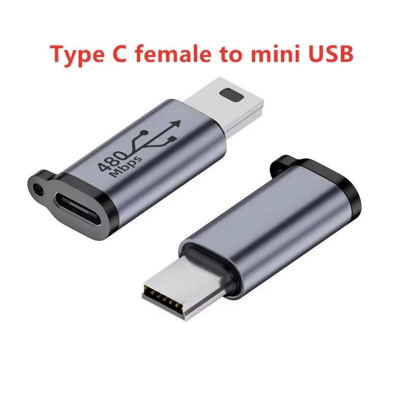 מתאם USB-C ל-Mini USB Micro USB מחבר נקבה ממיר למכשירים מרובים