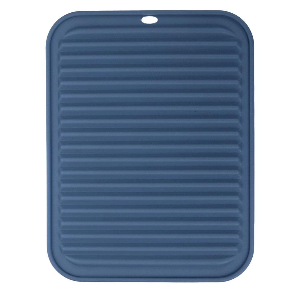 Uxcell 1/2/4pcs 9 x 11" Dish Drying Mat Set Silicone Reusable Drain Pad Heat Resistant Suitable for Kitchen Counter Fridge Drawe