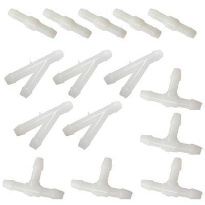 15Pcs Car Wiper Spray Pipe Joint T Y I Type Windshield Washer Pipe Nozzle Wiper Cleaning Water Hose Tube Joint Car Accessories