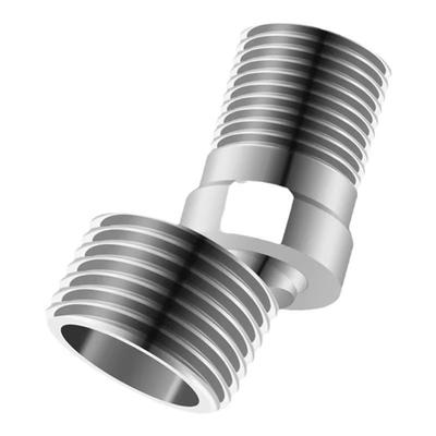 360 Grad Verstellbarer Winkel-Bogenfuß Edelstahl Duschhahn-Adapter Gebogene Füße für Küche und Bad
