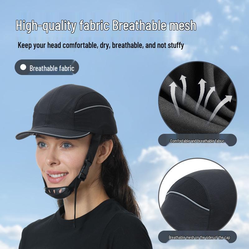 CE Certified Lightweight Anti-Collision Helmet: Summer Breathable Quick-Drying Labor Protection Cap