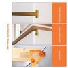B97A-Grooving Curved Molded Handle-Free Aluminum Alloy U-Channel Positioner, Woodworking Auxiliary Tool Positioning
