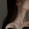 1Pc S925 Silver Needle Long Tassel Star Ear Line Drop Earrings Fashion Women Fine Jewelry Earrings for Girls Party Gift