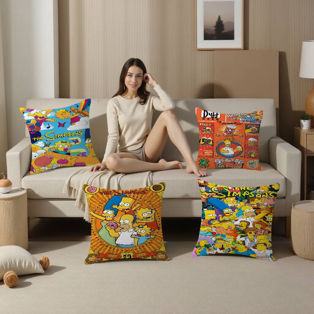 Cartoon T-The Cool S-Simpsons Pillowcases Home Bedding Decorative Pillow Cover Wedding Super Soft Pillow Case