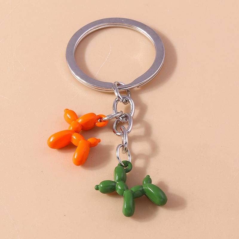 Cute Resin Cartoon 3D Elephant Keychain Animal Keyrings Pendants for Car Key Holder Handbag Decor Jewelry Gifts