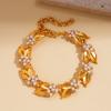 Acrylic Oval Diamond Ring Bracelet Earrings Necklace Accessories Women's Clavicle Chain Versatile Necklace