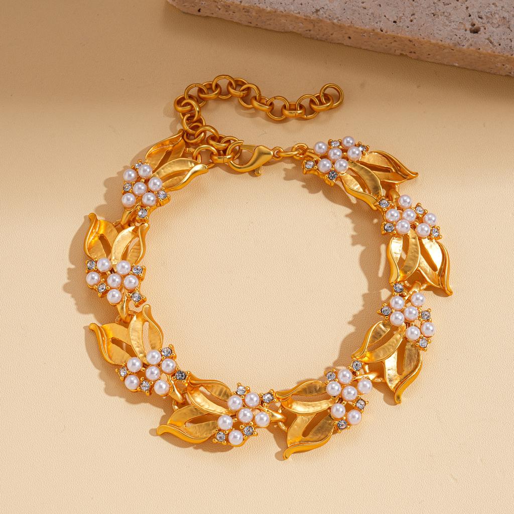 Acrylic Oval Diamond Ring Bracelet Earrings Necklace Accessories Women's Clavicle Chain Versatile Necklace