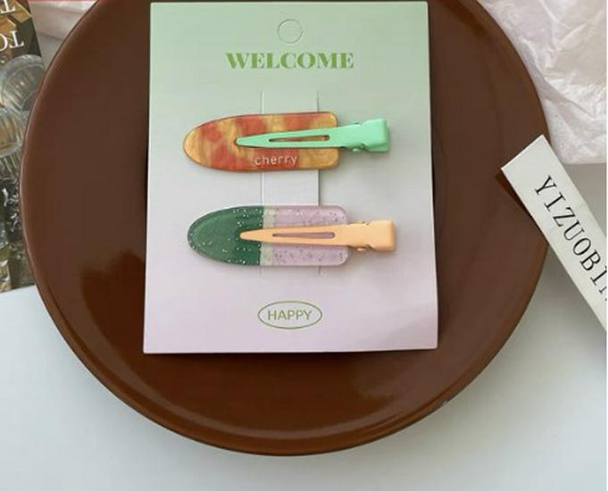 Süße & Niedliche Haarspange ohne Abdrücke: Damen Pony & Make-up Haarnadel.