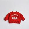 For Boys and Girls, New Year and Christmas Children's Clothing Creates Festive Atmosphere. Choose A Stylish Red Autumn and Winter Christmas Hoodie