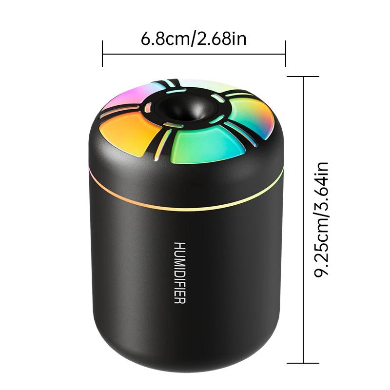 180ML Car Mini Aroma Diffuser Perfume Air Humidifier Essential Oil Purifier Aromatherapy Color Lights For Car Home Bedroom