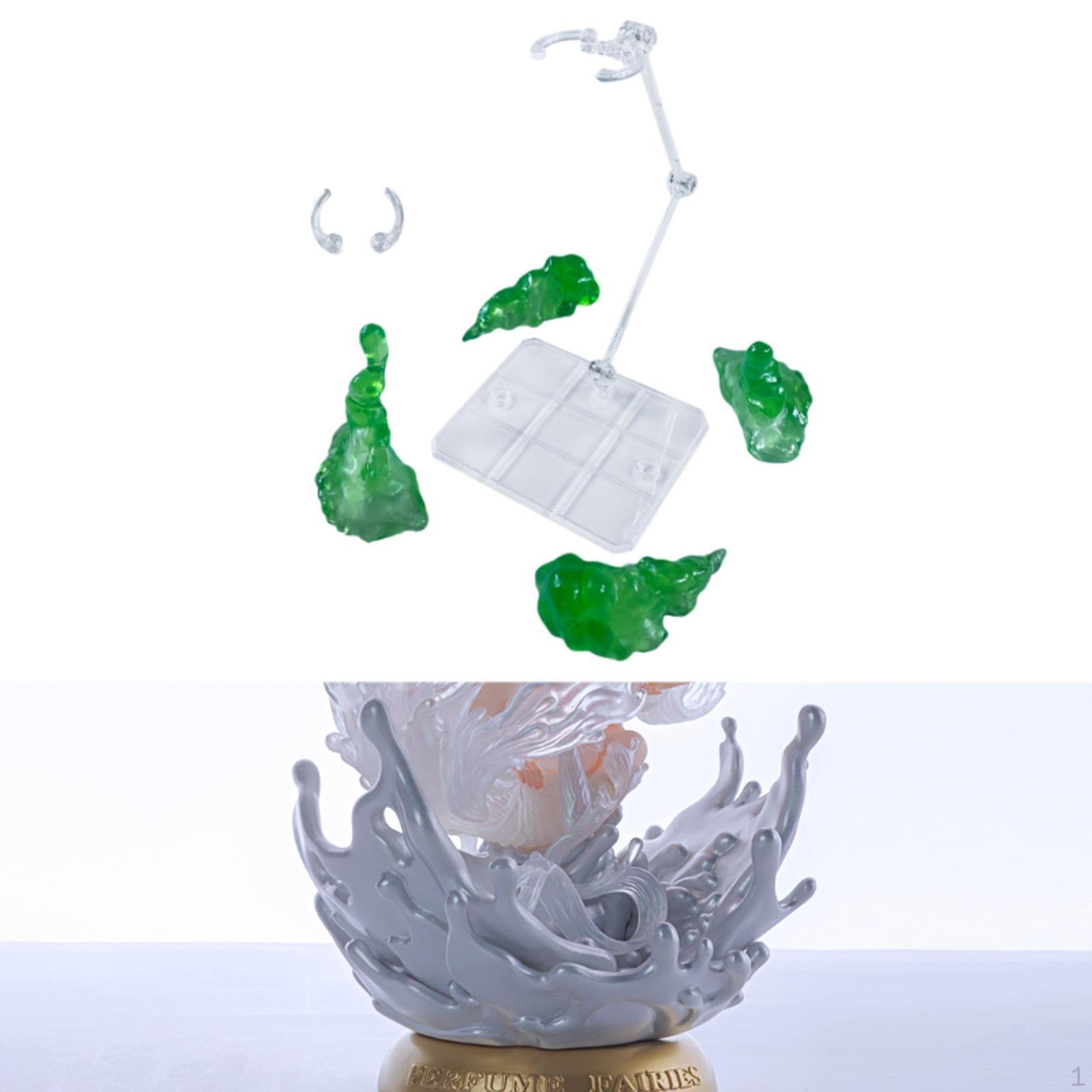 

DIY Smoke Effect Model Display Stand Lightweight Multi-function Parts Diorama Scene зелений