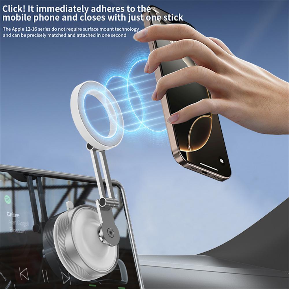 X30 360° Vacuum Magnetic Car Phone Holder Suction Cup Foldable Cell Phone Stand Mount for Auto/Car