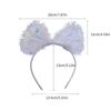 Glitter Colorful Film Bowknot Headband for Adult Teen Celebration Party Headwear