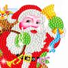 1 Set Weihnachtsmann-Diamant-Malerei-Aufkleber, einfache DIY-Bastelarbeiten, verbessern die Koordinationswahrnehmung von Kindern, Harz-Diamant-Fensteraufkleber