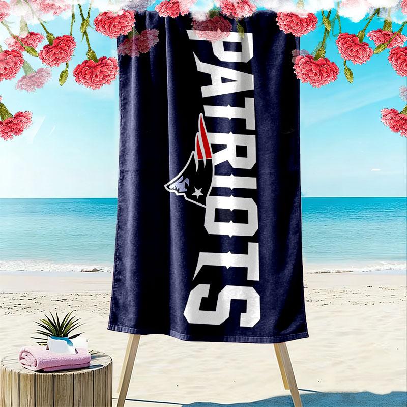 Patriots Print Beach Towel, Large Soft Quick Dry Towel for Beach Camping Swimming