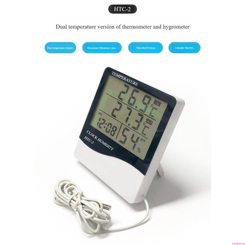 Indoor Outdoor Thermometers With Temperature Monitoring For Home Office Aquarium And Reptiles Enclosures Clear Display Durable A