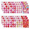 Heart Shaped Stickers Pack of 24 Love Decorative Stickers Valentines Stickers for Kid Love Stickers Gift for DIY Cards