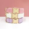 Corduroy Solid Color Dog Collar - Hot Selling Pet Supplies