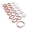 QM-6 X 33Mm Crude Oil Swirl Flap Blanks Replacement Bungs With Intake Manifold Gasket For -BMW E46 E60 E90 320D 330D 520D