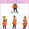 Super Cute Pumpkin Costume Set For Kids Perfect For Halloween Cosplay!