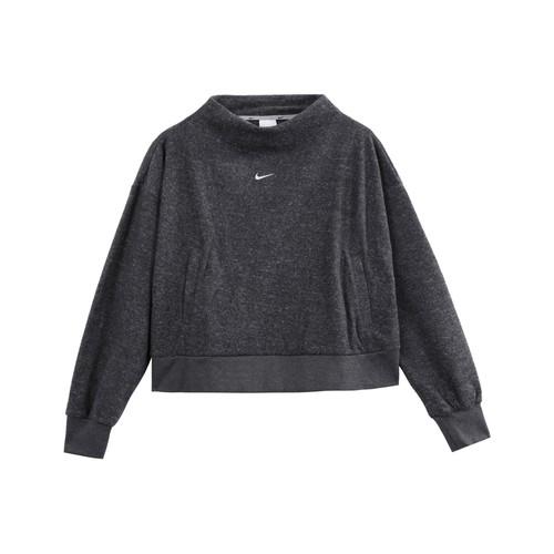 Nike Однотонная толстовка с принтом логотипа и длинным рукавом, черная EU S