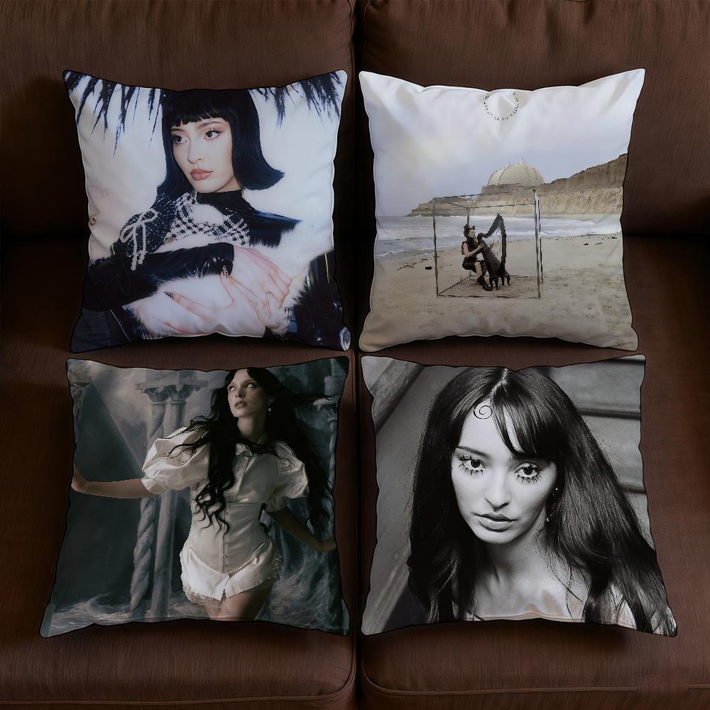 Cushion Cover FILM Soft Case Sofa Living Faouzia NOIR Room Home Comfortable Office Decor Protective Pillow