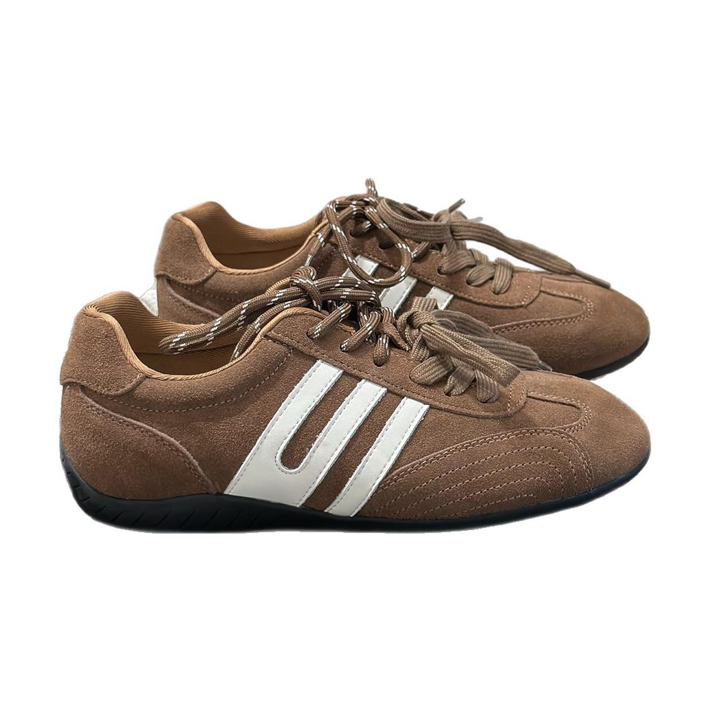 2025 autumn new retro German training shoes women's thick-soled heightened lightweight soft-soled jogging casual sports shoes