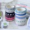 Adhesive Washi Tape Set 4 Rolls Scrapbooking Tape Retro Decorative Tape  Notebook Decoration