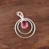 Pink Tourmaline Jewelry, 925 Solid Sterling Silver Gemstone Pendant, Handmade Jewelry, For Memorial Day