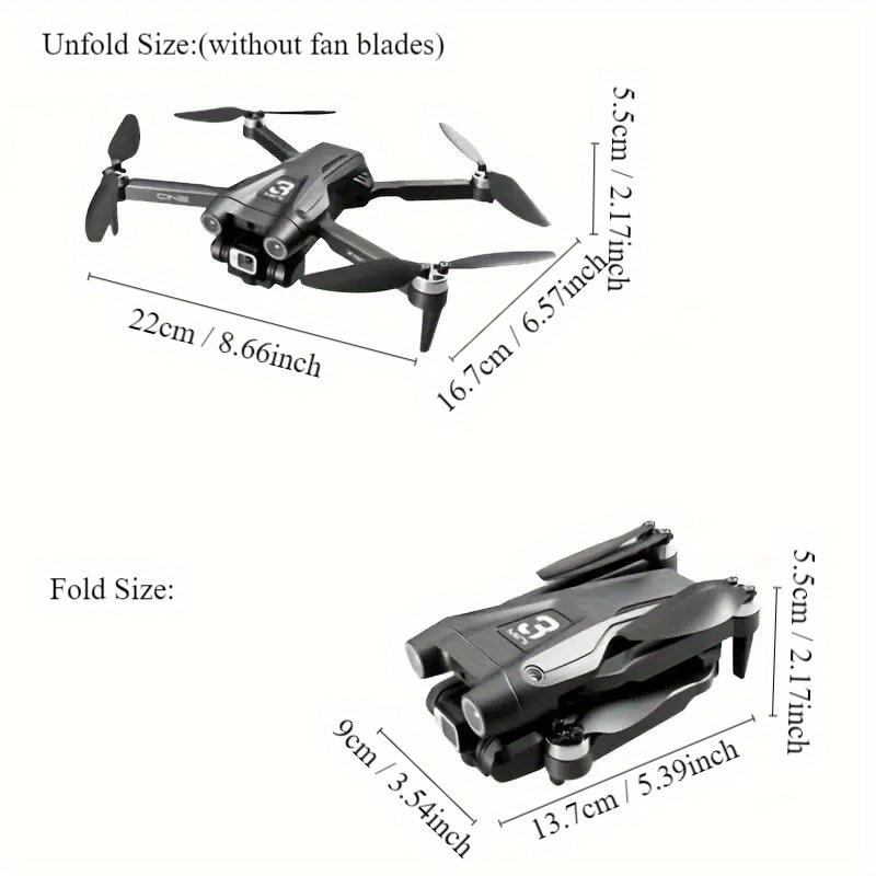 With 3 Battery Z908 Max Drone Brushless 8K HD Dual Camera Optical Flow Obstacle Avoidance Foldable Quadcopter RC Distance 9000M