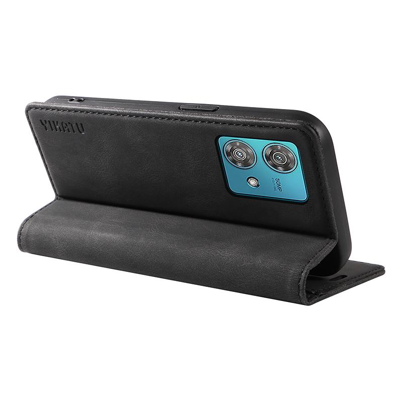 YIKATU YK-004 Pro Motorola Edge 40 Neo 5G Magnetické pouzdro Kůže na dotek Kožený Stojánek Peněženka Kryt na telefon