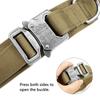 Large Dog Collar with Buckle Pet Accessories Military Dog Collar Dog Supplies Tactical Dog Collar