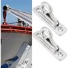 4pcs Marine Fending Hooks 304 Stainless Steel Boat Fender Hooks Marine Hooks Boat Hooks Spring Hooks For Boats Trailers, 70x17mm