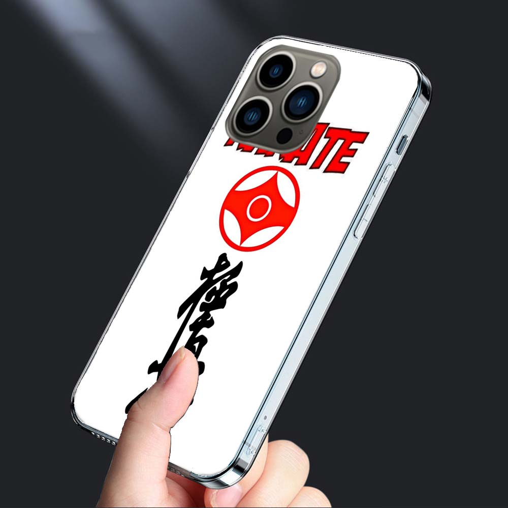 Oyama Kyokushin Karate Phone Case For Iphone 16E 15 Pro 14 Plus 17E 16 17 Pro Max Air 11 12 13 Mini Shockproof Capa Cute Cove