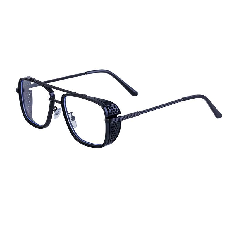 

JYL TS Men s Retro Steampunk - Metal Square Double-Bridge Driving Shades SX-S2535 c-842